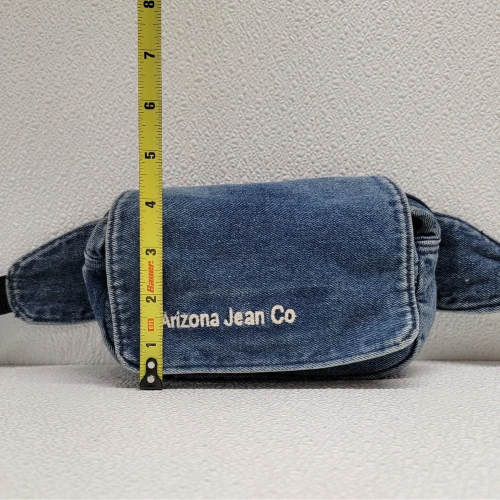 Vintage Arizona Jean Co. Kids Blue Denim Fanny Pack Waist Bag 90s - Adjustable